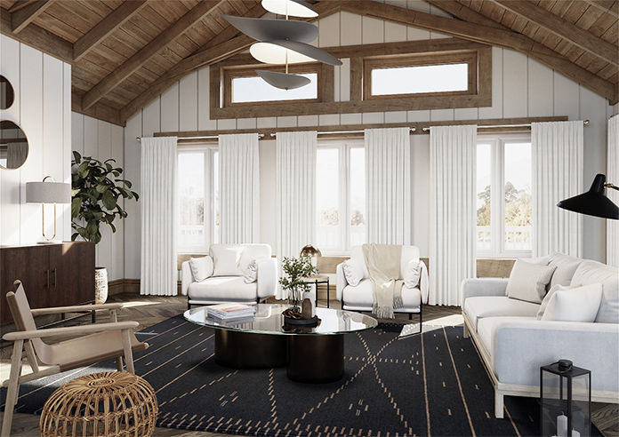 Faux Silk, White - Made to Measure Curtains - Image 7